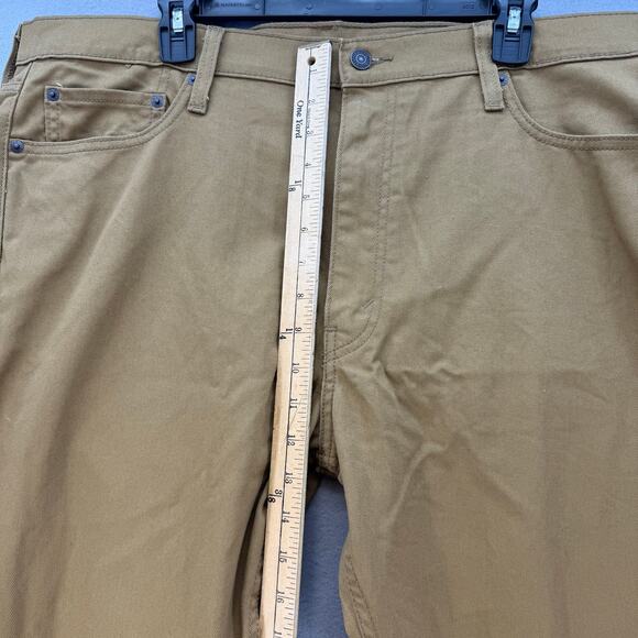 Levi's 513 Men's 40x30 Mustard Gold Straight Leg Preppy Business Casual Normcore - Picture 12 of 14